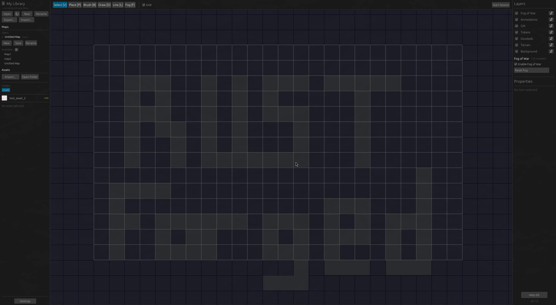 Rustforged map editor screenshot